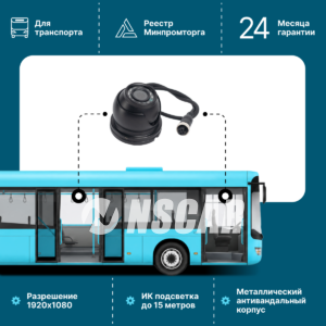 Автомобильная камера NSCAR AJ104 HD