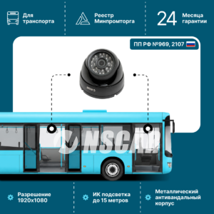 Автомобильная видеокамера NSCAR FD317 mic