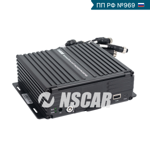 Автомобильный видеорегистратор NSCAR F864 ver.05 HDD+SD (8 каналов, 1080P, сертификат 969)