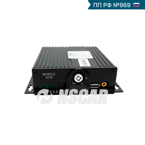 Автомобильный видеорегистратор NSCAR F864 ver.1.3 2SD (4 канала, 1080Р, сертификат 969)