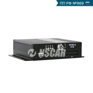 Автомобильный видеорегистратор NSCAR F864 ver.1.4 SD (4 канала, 1080Р, сертификат 969)