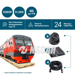 Комплект на 4 камеры NSCAR BUS401 FullHD_SD (3)