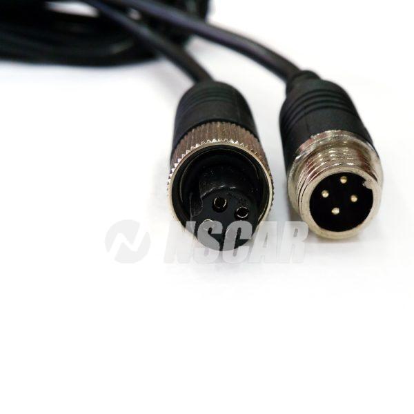 Соединительный кабель для камер (4pin) + микрофон (RCA) NSCAR (3 метра)