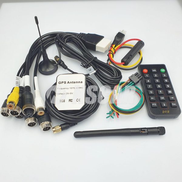 4х канальный автомобильный видеорегистратор NSCAR DVR864 ver.1.3 2SD 4G+GPS+WiFi