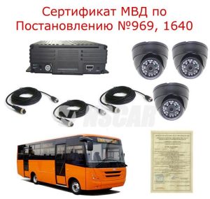 автомобильный комплект видеонаблюдения