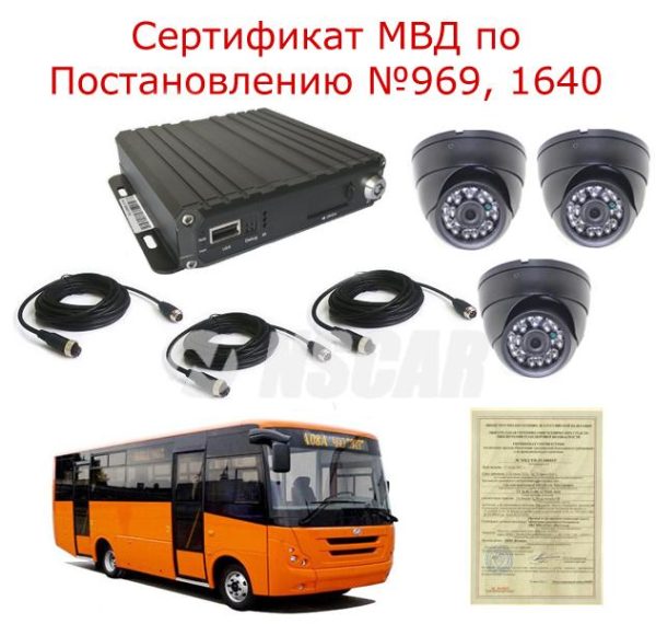 автомобильный комплект видеонаблюдения