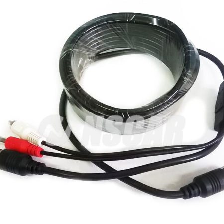 Соединительный кабель для камер (4pin) + микрофон (RCA) NSCAR (5 метров)
