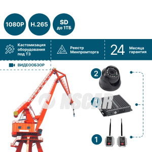 Комплект для портового крана NSCAR серия Кран с комплектом беспроводных передатчиков