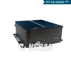 Автомобильный видеорегистратор NSCAR F864 ver.02 HDD+SD с опциями 4G+GPS/ГЛОНАСС, подогревом жесткого диска, металлической антивандальной панелью (4 канала, 1080P, сертификат 969)