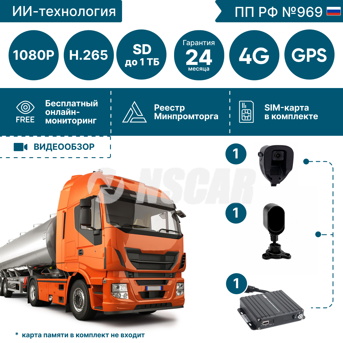 Макет комплекта с камерой DSM