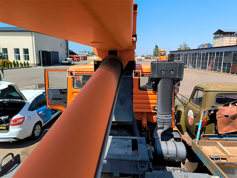 Камеры видеонаблюдения установленные на арендном автокране