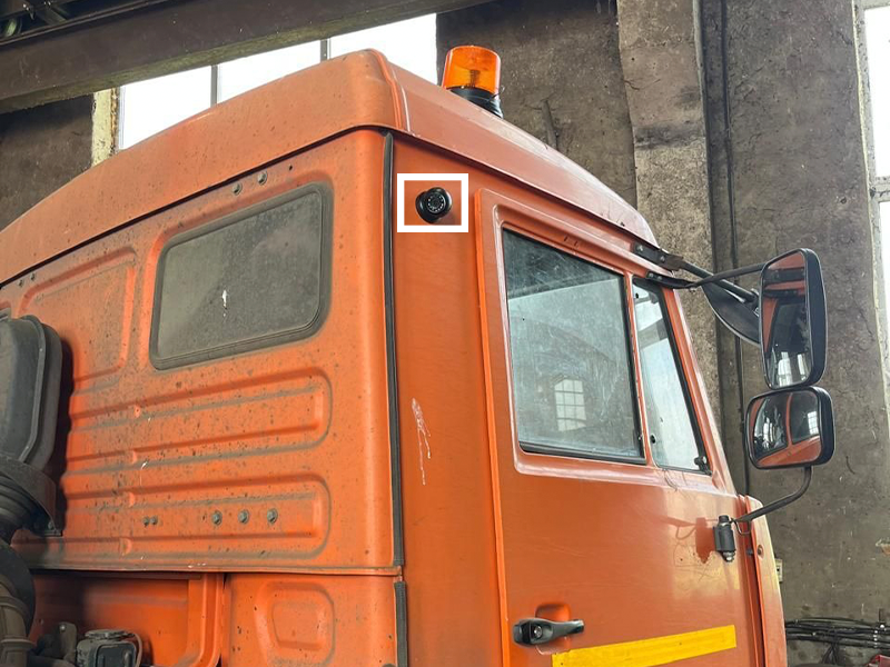 видеокамера NSCAR FD317 ver.06 на кабине снаружи для контроля груза