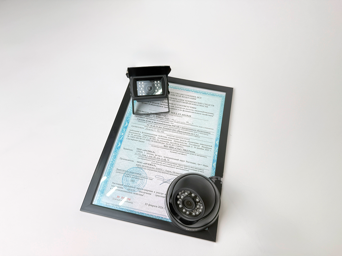 сертифицированные камеры видеонаблюдения для коммерческого транспорта