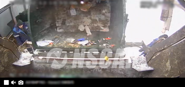 видео с камер онлайн-видеомониторинга в мусоровозе
