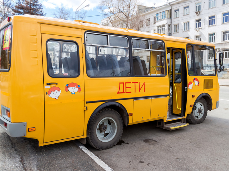 Школьный автобус оборудованный видеонаблюдением NSCAR